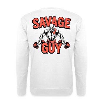 Hardcore Fitness - Unisex Sweatshirt - white - Back