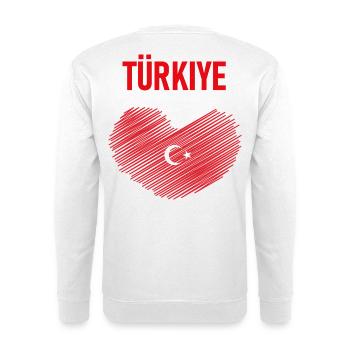 TÜRKEI TÜRKIYE TÜRKISCHE Europa Sport Fan - Unisex Pullover - Weiß - Hinten