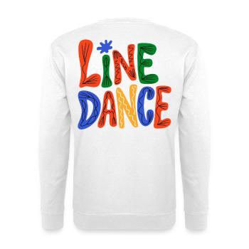 Line Dance Love - Unisex Sweatshirt - white - Back