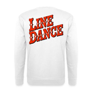 Line Dance Vibes - Unisex Sweatshirt - white - Back