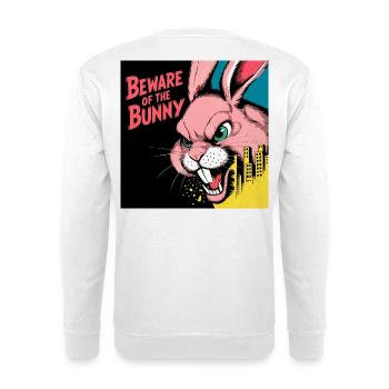 Beware of the Bunny Urban Pop - Unisex Sweatshirt - white - Back