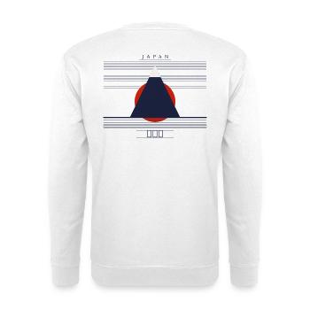 Japan Mount Fuji - Unisex Pullover - Weiß - Hinten