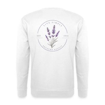 Lavande - Sweat-shirt Unisexe - blanc - Dos