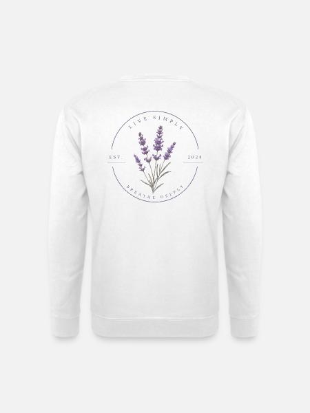Lavande - Sweat-shirt Unisexe - blanc