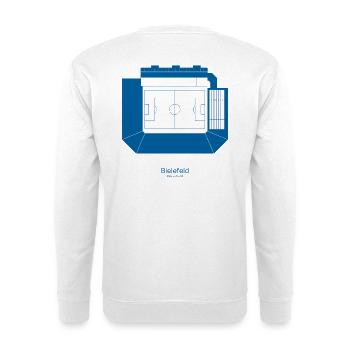 Bielefeld Stadion - Unisex Pullover - Weiß - Hinten