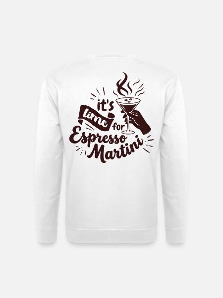 Espresso Martini Design - Sweat-shirt Unisexe - blanc