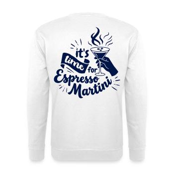 Espresso Martini Social Club - Unisex Pullover - Weiß - Hinten