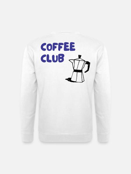 Coffee Club Mocha Illustration - Unisex Sweatshirt - white