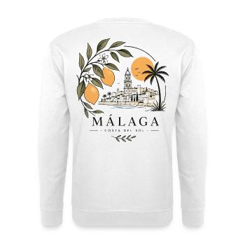 Málaga Küstenparadies - Unisex Pullover - Weiß - Hinten