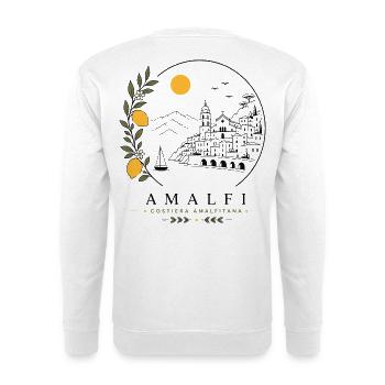 Amalfi Küste - Unisex Pullover - Weiß - Hinten