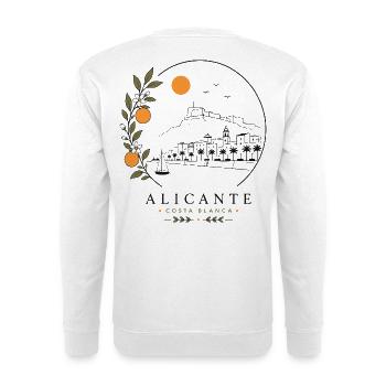 Alicante Küste - Unisex Pullover - Weiß - Hinten