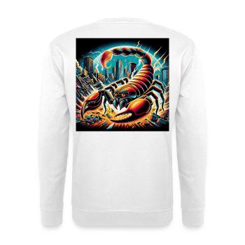 Scorpion Apocalypse - Unisex Pullover - Weiß - Hinten - Michal (187cm)