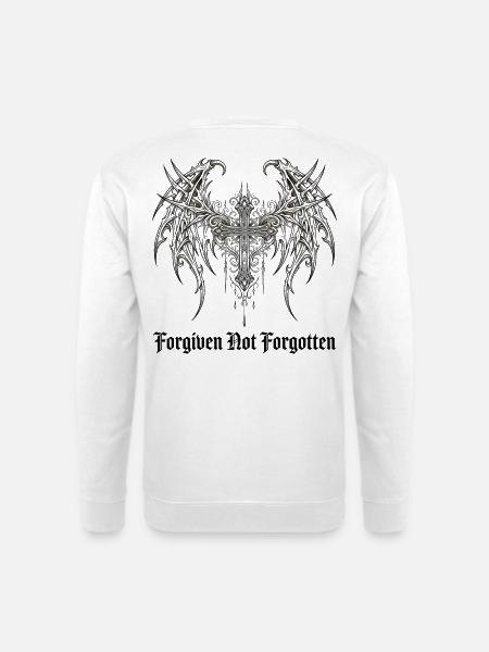 Cyber Sigilism Gothic Cross - Unisex Pullover - Weiß