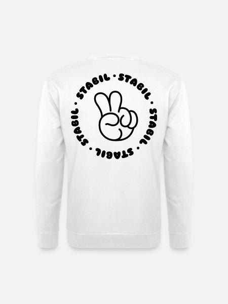 STABIL - PEACE - Unisex Pullover - Weiß