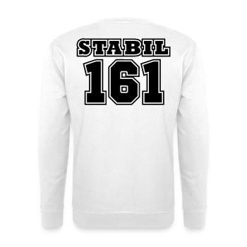 STABIL 161 - FOOTBALL - Unisex Pullover - Weiß - Hinten - Michal (187cm)