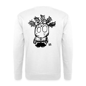 Geschenkidee Fantasie-Kunstgottheit Gott Sadida Wakfu - Unisex Pullover - Weiß - Hinten - Michal (187cm)
