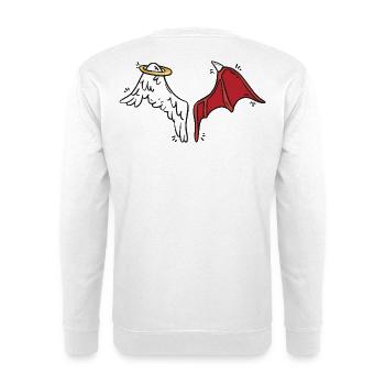 Engel & Teufel - Unisex Pullover - Weiß - Hinten