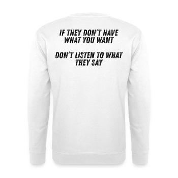 Motivation - Sweat-shirt Unisexe - blanc - Dos