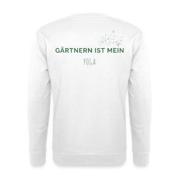 Le jardinage est mon yoga - Chemise de jardin drôle - Sweat-shirt Unisexe - blanc - Dos