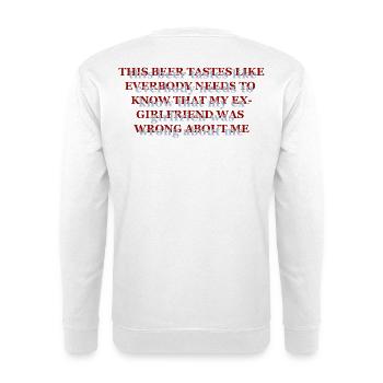 Cette bière est importante - Sweat-shirt Unisexe - blanc - Dos