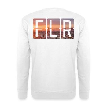 Flughafen Florenz FLR - Unisex Pullover - Weiß - Hinten - Michal (187cm)
