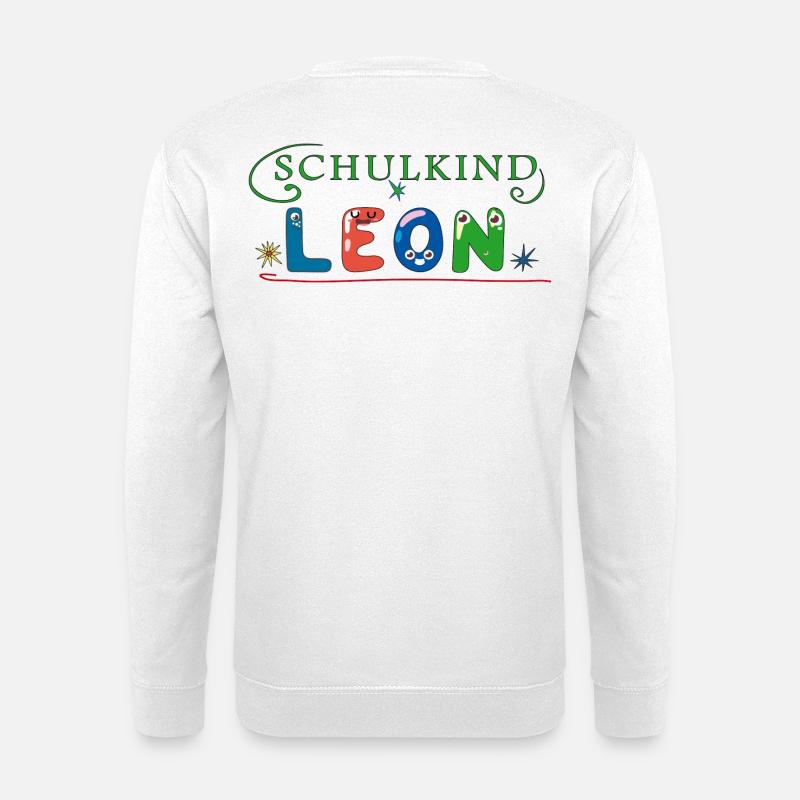 Schulkind Leon - Unisex Pullover - Weiß