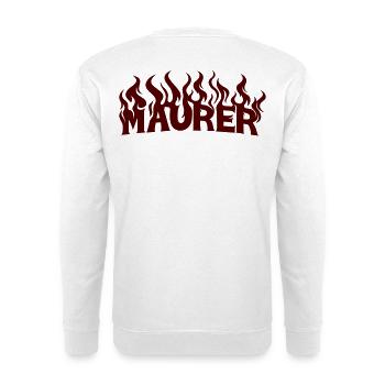 MAURER 2 - Unisex Pullover - Weiß - Hinten