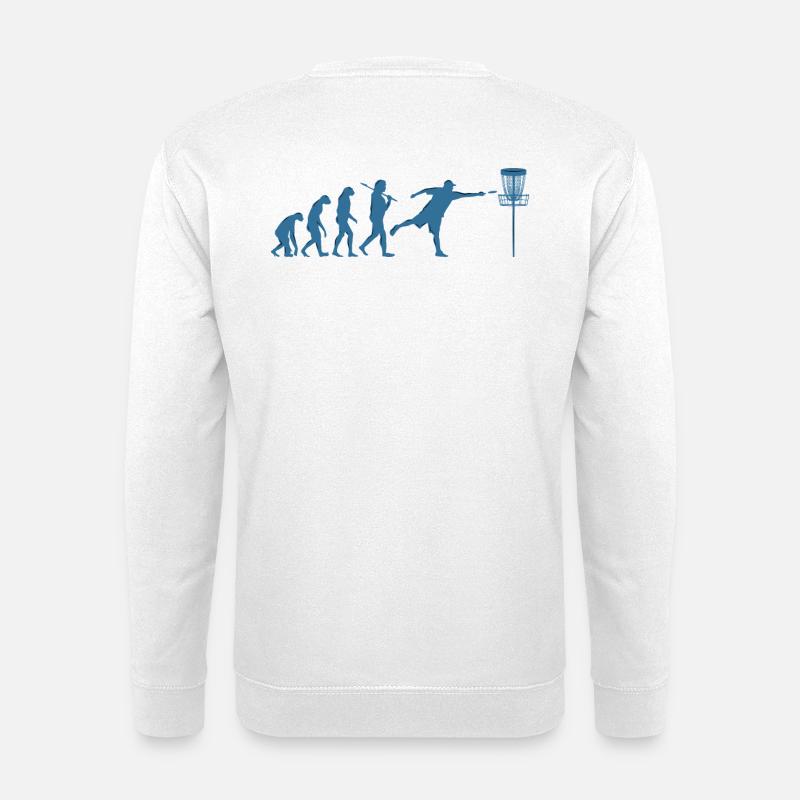 Disc Golf Evolution - Unisex Pullover - Weiß
