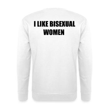 J’aime chemise femme bisexuelle - Sweat-shirt Unisexe - blanc - Dos