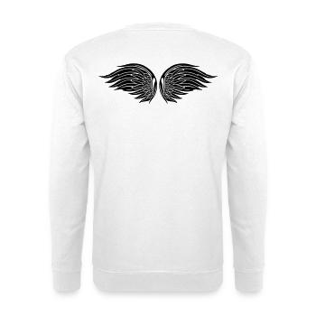 Angel wings, guardian angel, christmas. - Unisex Sweatshirt - white - Back