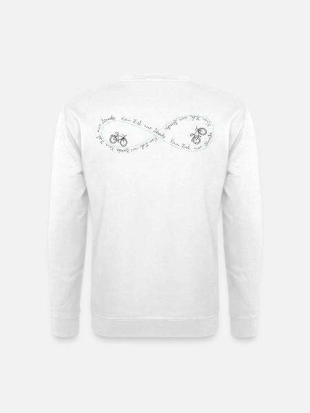 ziel_strecke - Unisex Pullover - Weiß