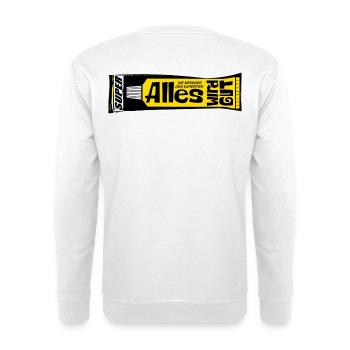Alles wird gut Experten Kleber retro Psychologie  - Unisex Pullover - Weiß - Hinten
