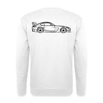 GT Coupé Line Silhouette – Pure Performance Art - Unisex Pullover - Weiß - Hinten