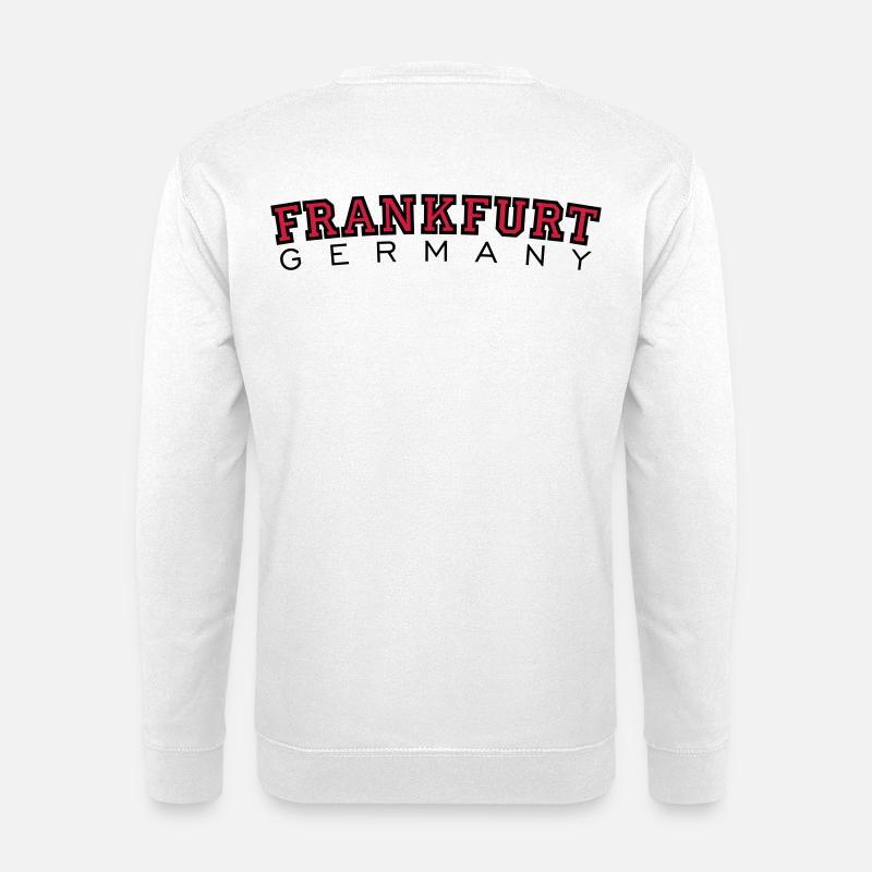 Frankfurt Germany Black&Red - Unisex Sweatshirt - white