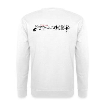 Hula hop Evolution - Unisex Sweatshirt - white - Back