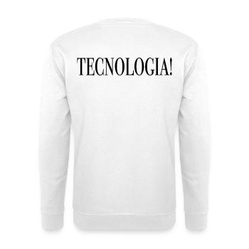 Tecnologia black - Unisex Sweatshirt - white - Back
