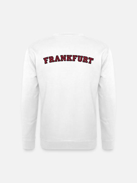 Frankfurt College Style (Rund) - Unisex Pullover - Weiß