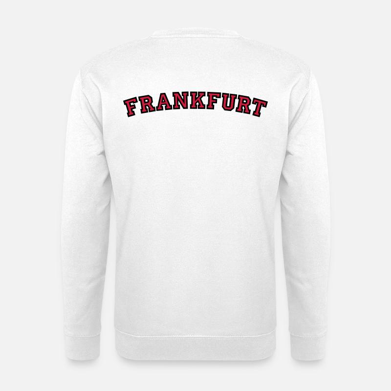 Frankfurt College Style (Rund) - Unisex Pullover - Weiß