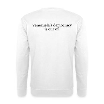 Pétrole du Venezuela - Sweat-shirt Unisexe - blanc - Dos