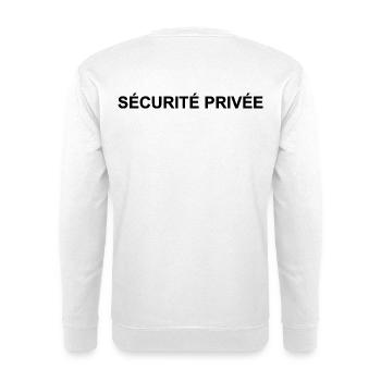 Private Security | Security guard - Unisex Sweatshirt - white - Back