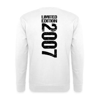 18th Birthday Limited Edition 2007 Vintage 2007 - Unisex Sweatshirt - white - Back