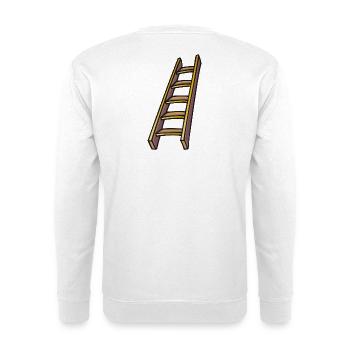 Holzleiter, wooden ladder - Unisex Sweatshirt - white - Back