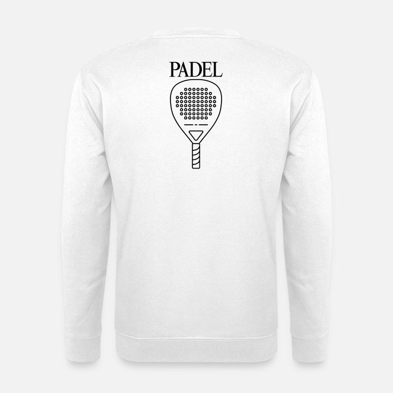 Padel Schläger - Unisex Pullover - Weiß