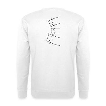 Idée Cadeau Chat Famille Chats - Sweat-shirt Unisexe - blanc - Dos