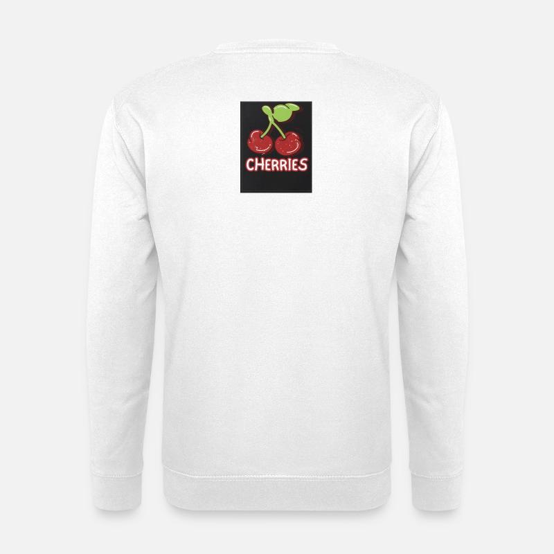 Cherry Duo Retro Badge - Unisex Sweatshirt - white