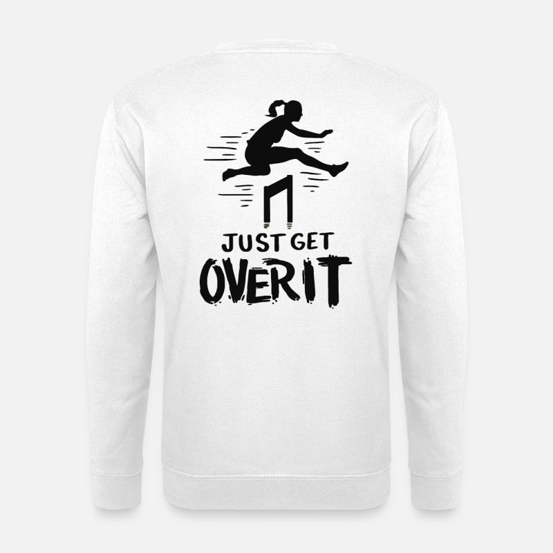 Leichtathletik Hürdenlauf Sport - Unisex Pullover - Weiß