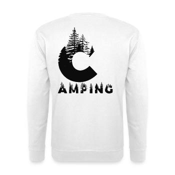 camping - Unisex Sweatshirt - white - Back