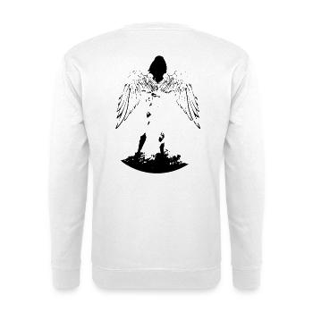 Angel with wings - Unisex Sweatshirt - white - Back