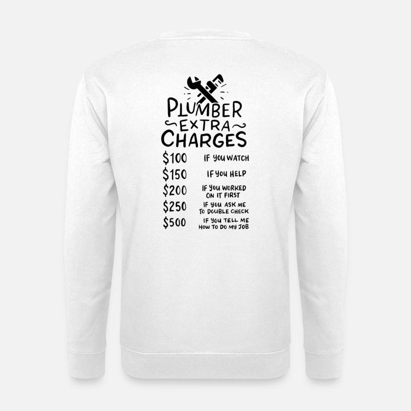 Klempner - Unisex Pullover - Weiß