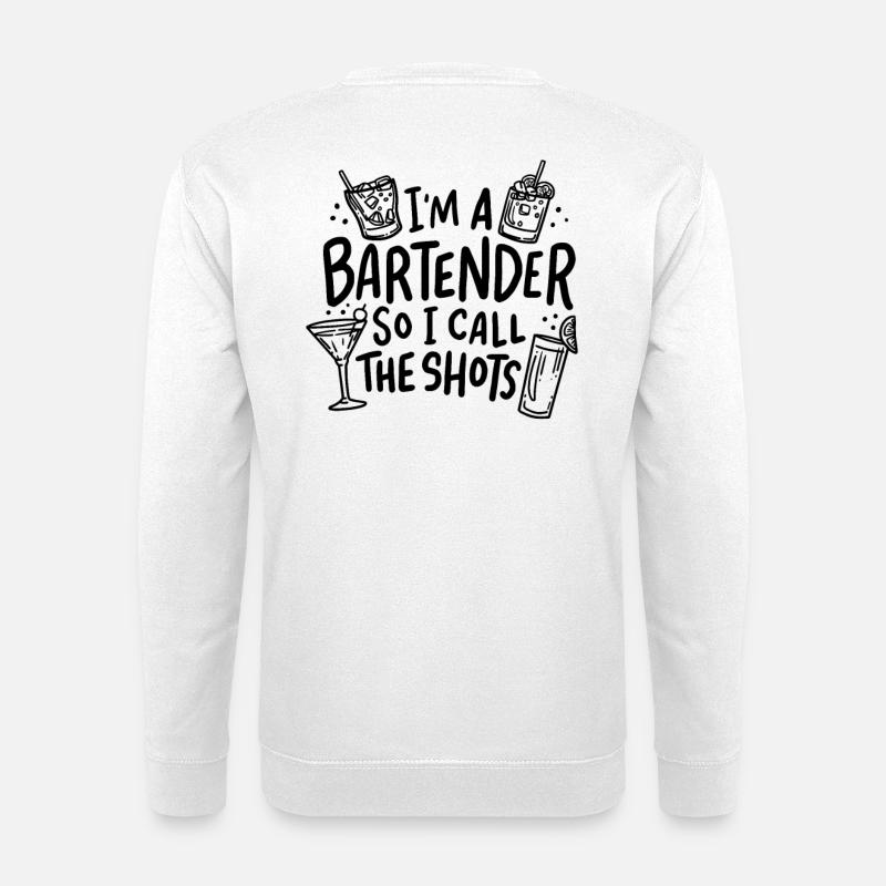 Barkeeper Kellner Drinks - Unisex Pullover - Weiß